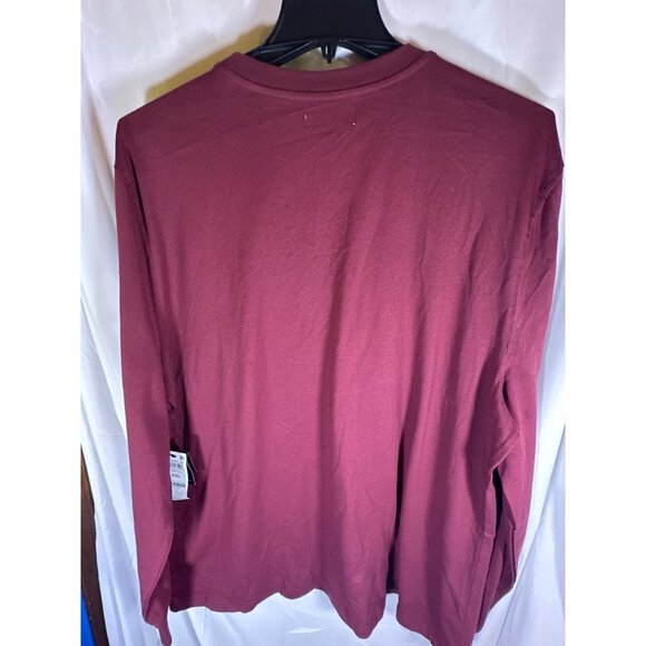 And Now This Mens Crewneck Long Sleeve T-Shirt, Tawny Port, Size XXL, NWT - Picture 5 of 5